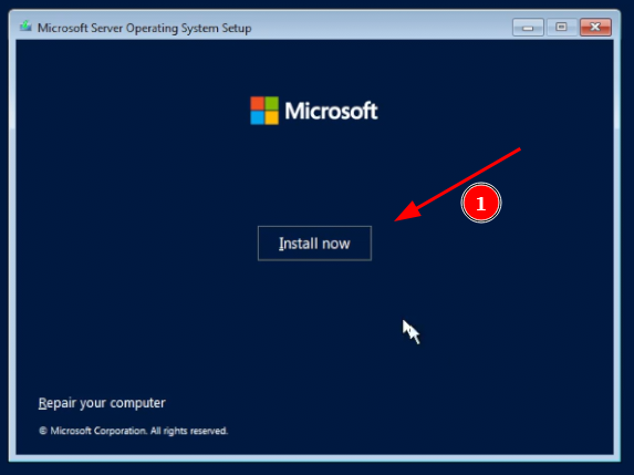 Instalacja Windows Server 2022 - Okno instalacji Windows Server 2022_1
